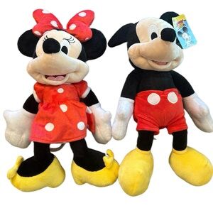 Disney Set Mickey & Minnie Plush